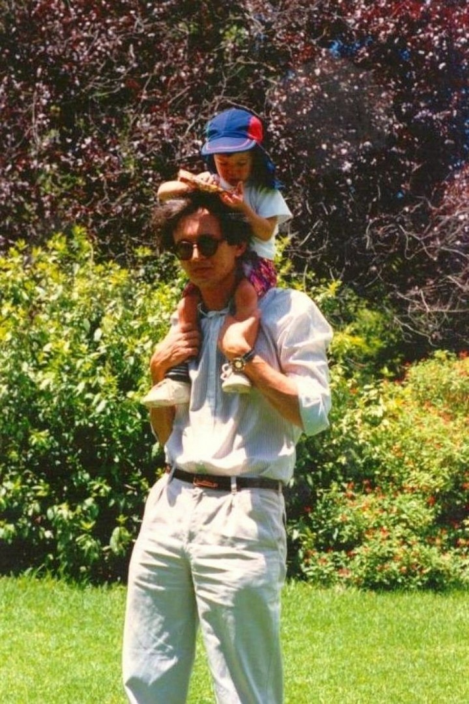 “Australian Daddyhood” Waldemar with Jacob. The Royal Botanical Gardens, Melbourne, Victoria, Australia. Photograph: ©1992 Karen - Buczynski Lee onwards. ☆☆☆ 